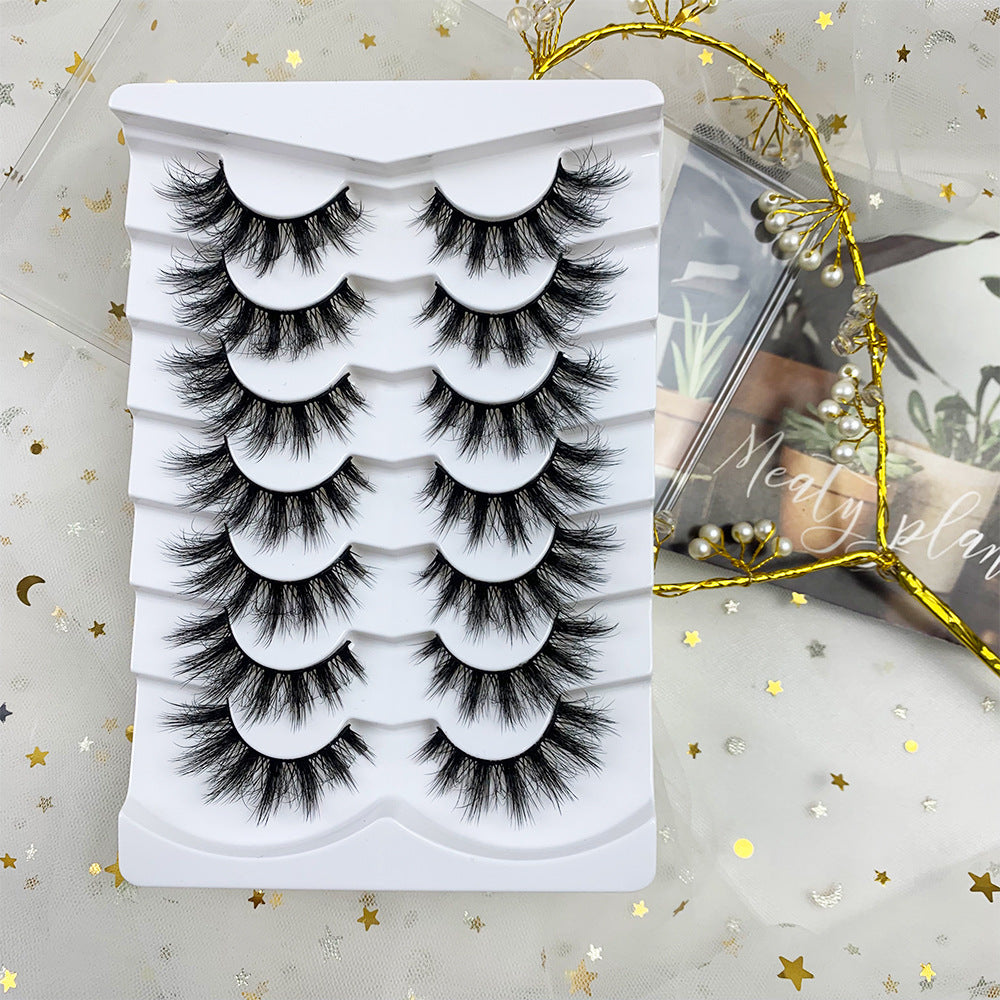 7 Pairs Fluffy Soft Wispy Faux Mink Lashes Reusable False Eyelashes
