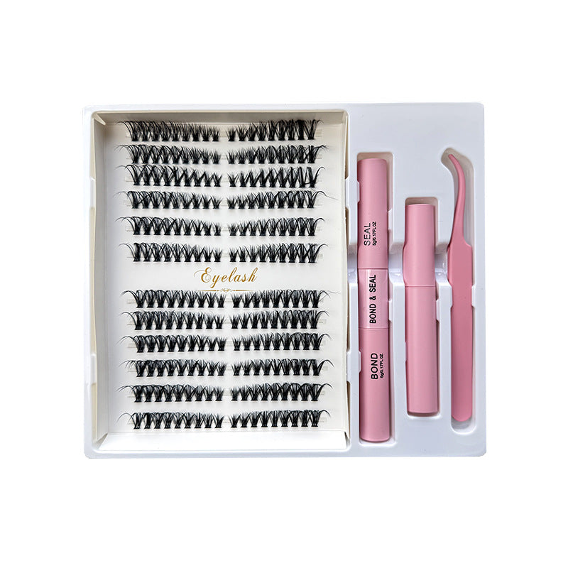216 Fans 30D/40D/50D Pro DIY Lash Extension Kit – At-Home Cluster Lashes with Bond, Seal, Remove & Tool