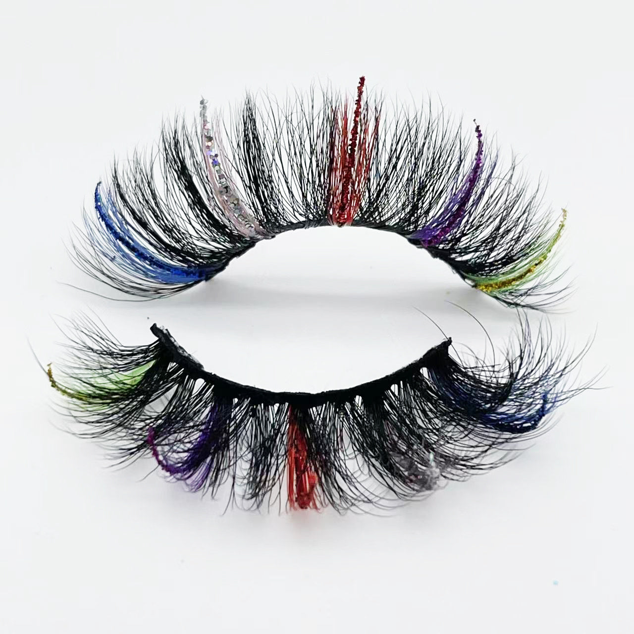 20mm Glitter Color Faux Mink Lashes D109-24356CS