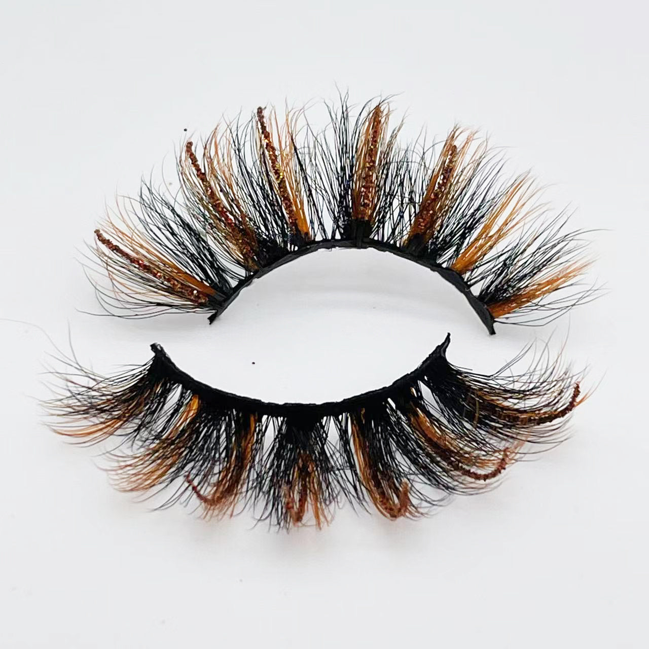 20mm Glitter Color Faux Mink Lashes D8057-167CS