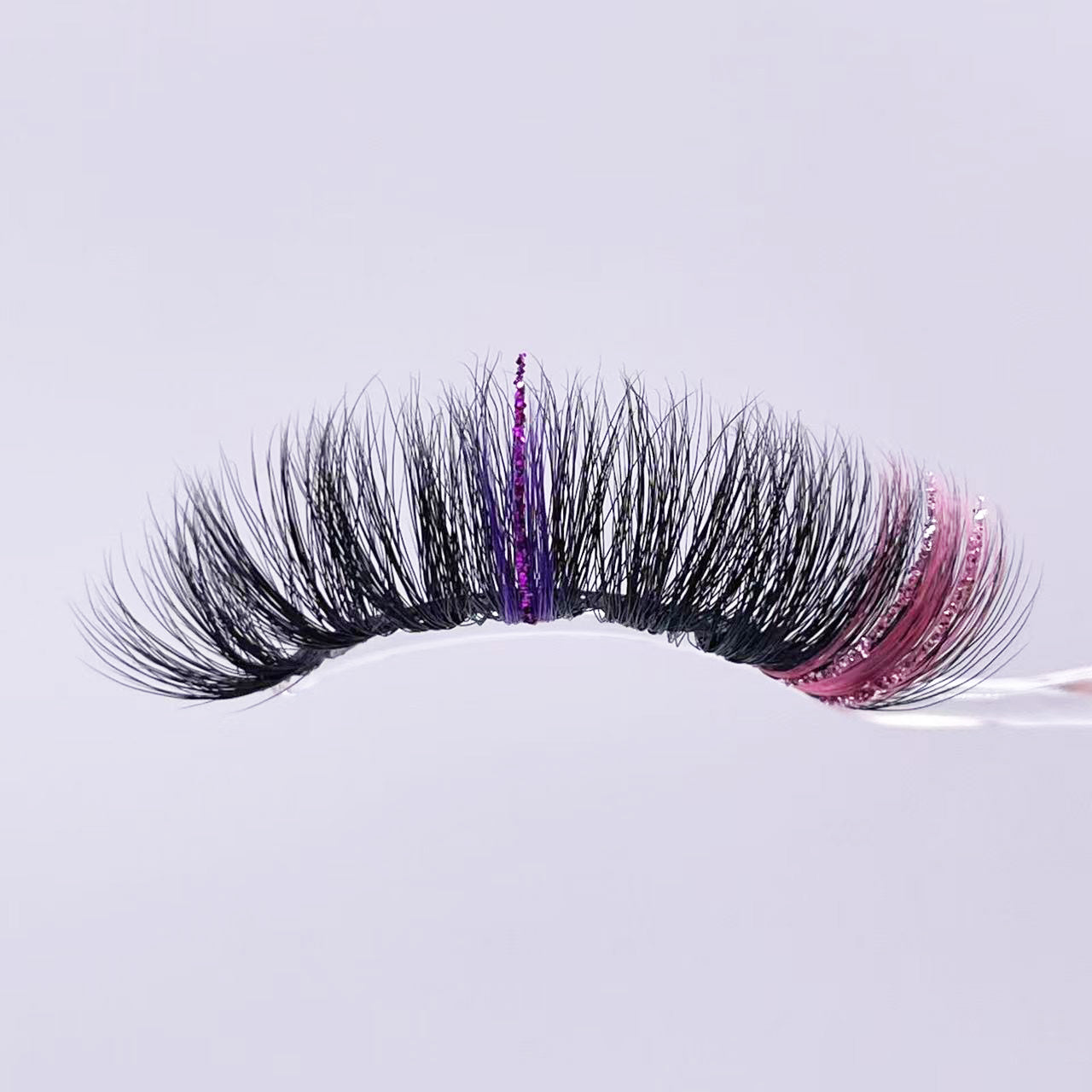 20mm Glitter Color Faux Mink Lashes D8761-452CS
