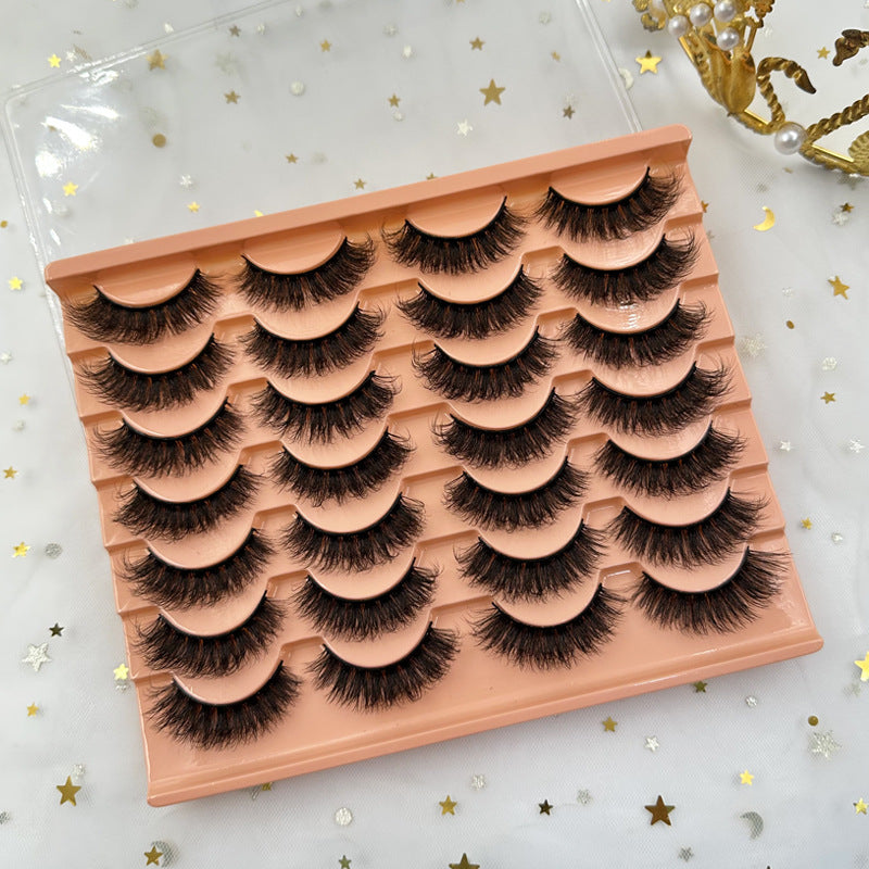 14 Pairs 3D Messy Fluffy Faux Mink Eyelashes