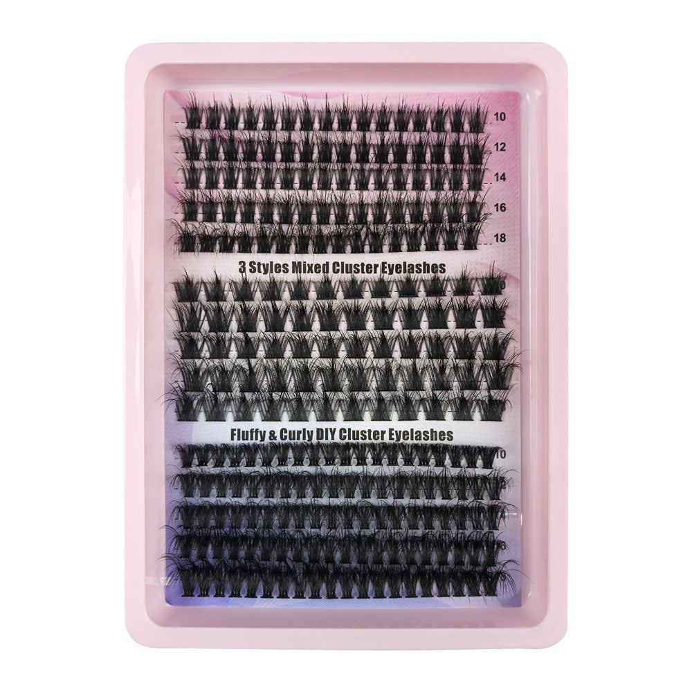 240 Fans Mix 3 Styles DIY Lashes Fluffy Thick Volume Dramatic Cluster Lashes Extension