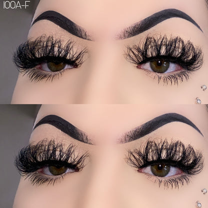 25mm Fluffy Mink Lashes 100A-F