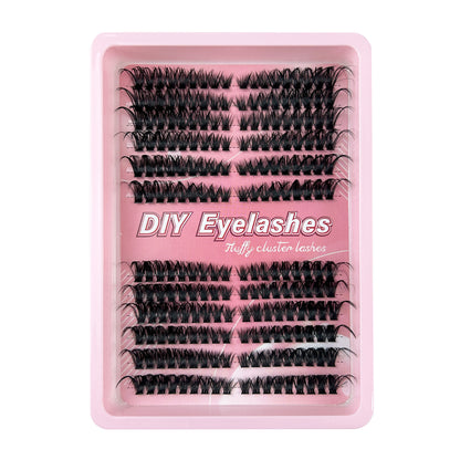 216 Fans Pro Individual Lash Clusters – 30D to 100D Volume DIY Cluster Lashes