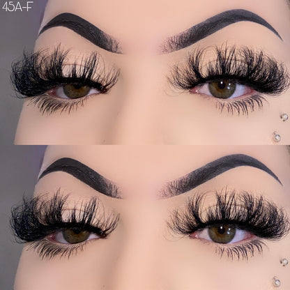 25mm Fluffy Mink Lashes 45A-F