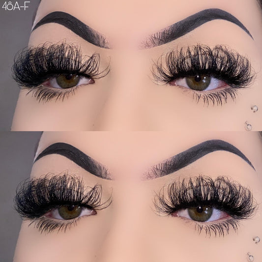 25mm Fluffy Mink Lashes 48A-F