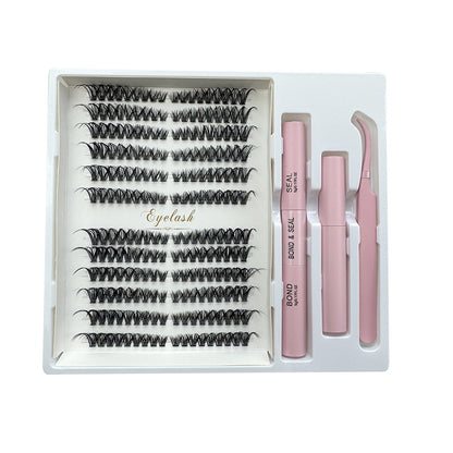 216 Fans 30D/40D/50D Pro DIY Lash Extension Kit – At-Home Cluster Lashes with Bond, Seal, Remove & Tool