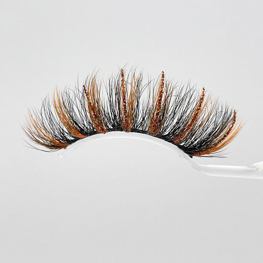 20mm Glitter Color Faux Mink Lashes D8057-167CS