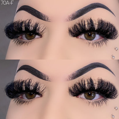 25mm Fluffy Mink Lashes 70A-F