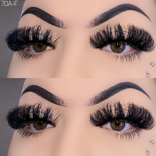 25mm Fluffy Mink Lashes 70A-F