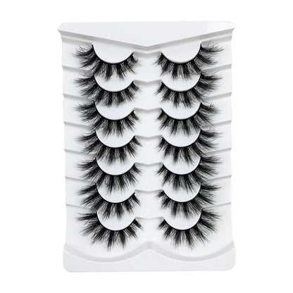 7 Pairs Fluffy Soft Wispy Faux Mink Lashes Reusable False Eyelashes