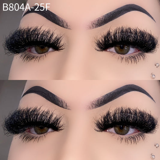 25mm Fluffy Faux Mink Lashes B804A-25F