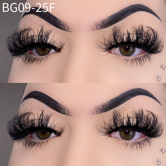 25mm Fluffy Faux Mink Lashes BG09-25F