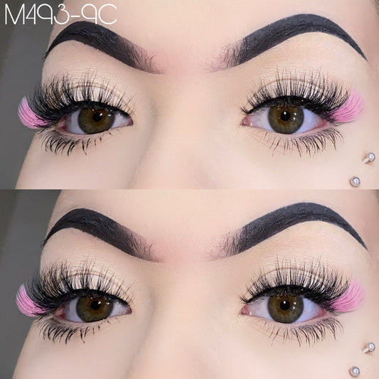 15mm Color Mink Lashes M493-9C