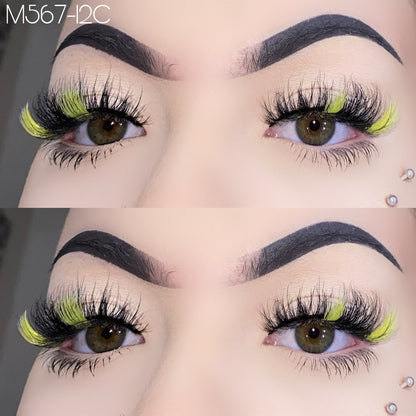 15mm Color Mink Lashes M567-12C