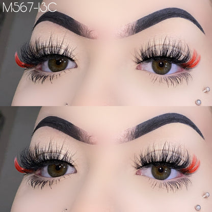 15mm Color Mink Lashes M567-13C