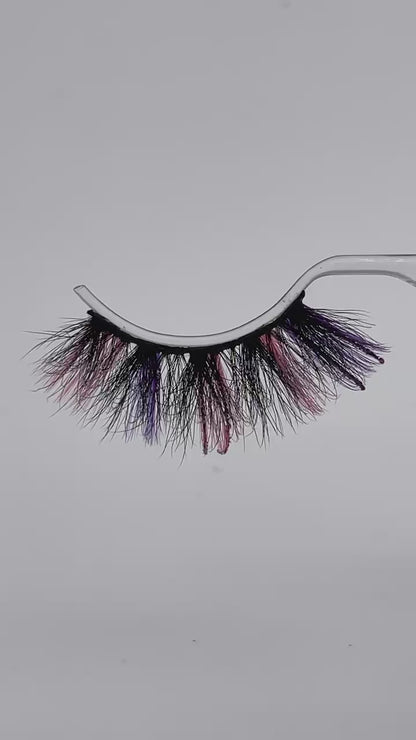 20mm Glitter Color Faux Mink Lashes D57-54454CS