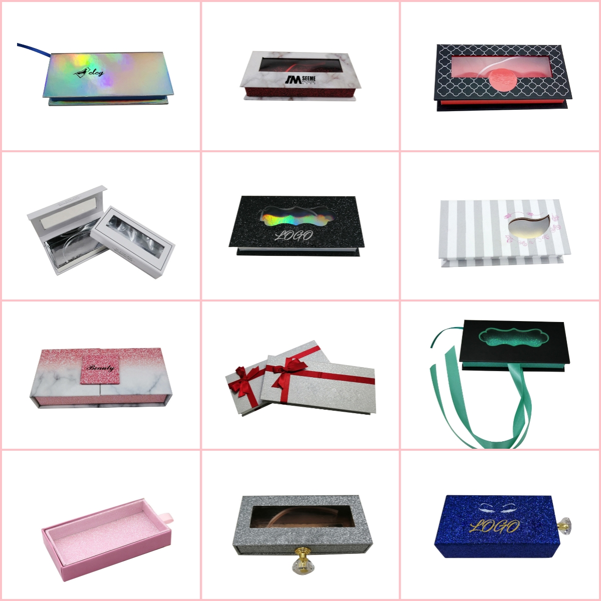 Custom Strip Eyelashes Packaging Boxes