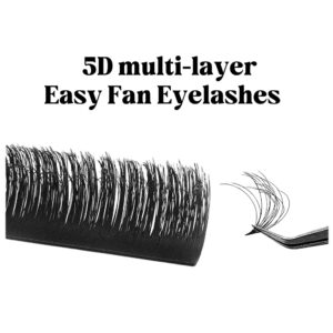 5D Velvet Fluffy Easy Fan Lashes Extension