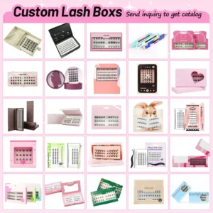 Custom Cluster Eyelashes Packaging Boxes